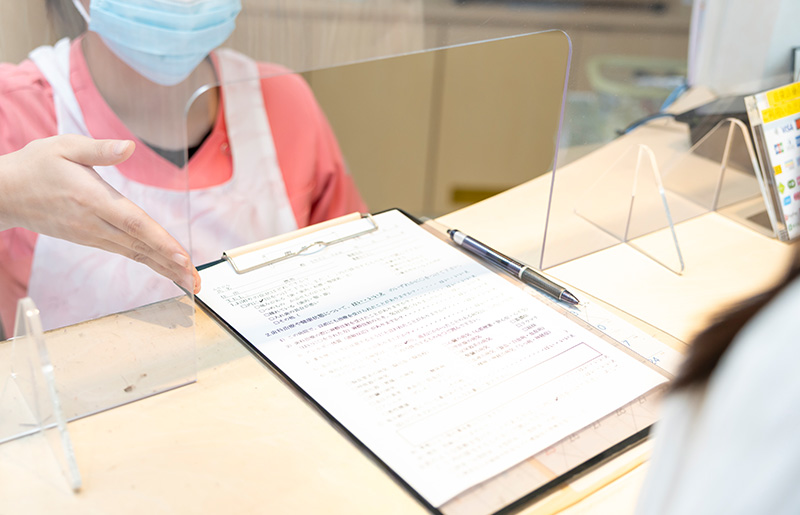 STEP.01 来院・受付